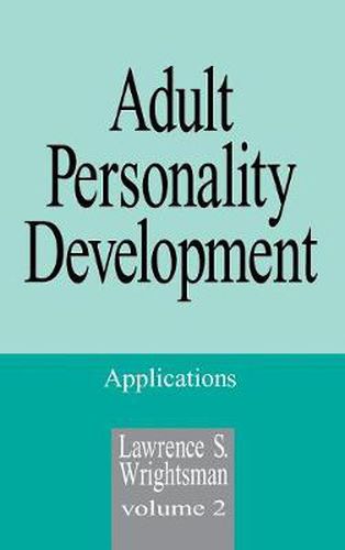 Cover image for Adult Personality Development: Volume 2: Applications