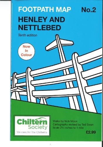 Cover image for Map 2 Chiltern Society Footpath Map 2. Henley and Nettlebed: Tenth Edition - In Colour