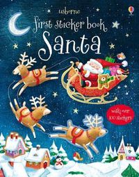 Cover image for First Sticker Book Santa