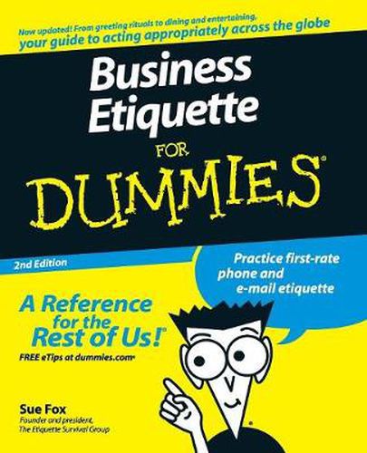 Cover image for Business Etiquette For Dummies