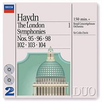 Cover image for Haydn London Symphonies 95 96 98 102 103