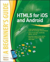 Cover image for HTML5 for iOS and Android: A Beginner's Guide