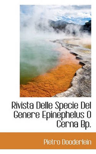 Cover image for Rivista Delle Specie del Genere Epinephelus O Cerna BP.