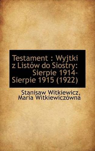 Cover image for Testament