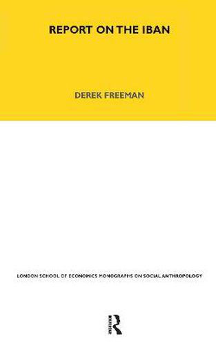 Cover image for Report on the Iban: Volume 41