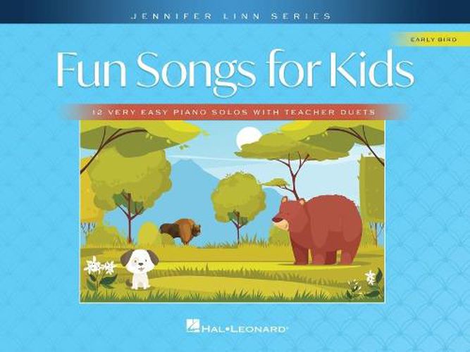 Cover image for Fun Songs for Kids: 12 Very Easy Piano Solos with Teacher Duets