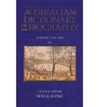 Cover image for Australian Dictionary of Biography V3