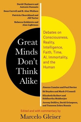 Cover image for Great Minds Don't Think Alike: Debates on Consciousness, Reality, Intelligence, Faith, Time, AI, Immortality, and the Human