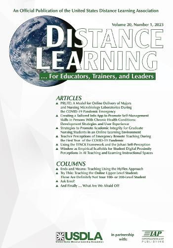Cover image for Distance Learning Vol 20 Issue 1