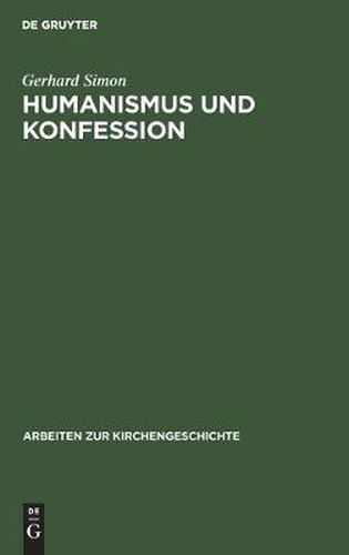 Cover image for Humanismus und Konfession