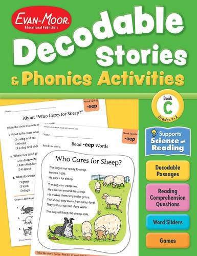 Cover image for Decodable Stories and Phonics Activities, Level C, Grade 1 - 2 Workbook