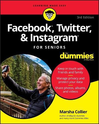 Cover image for Facebook, Twitter, & Instagram For Seniors For Dummies, 3rd Edition