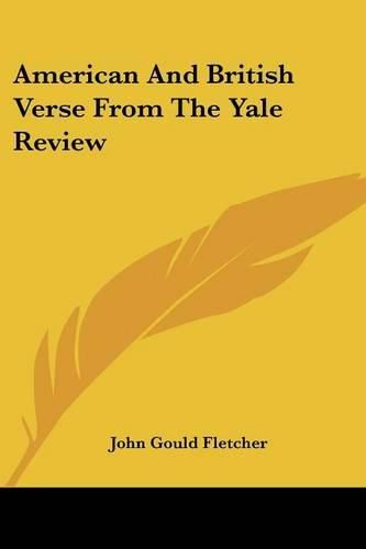 Cover image for American and British Verse from the Yale Review