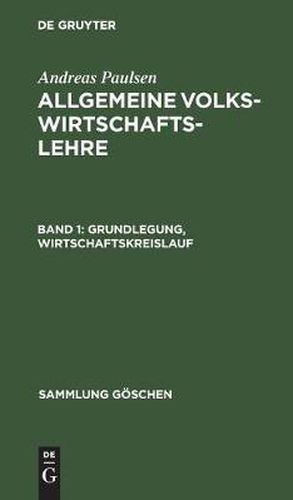 Cover image for Grundlegung, Wirtschaftskreislauf