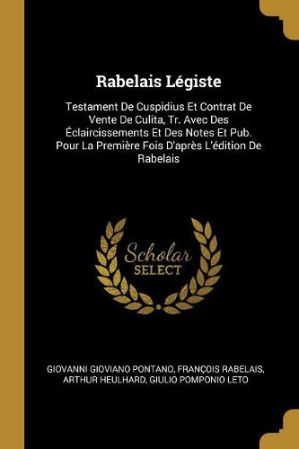 Cover image for Rabelais Legiste