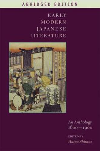 Cover image for Early Modern Japanese Literature: An Anthology, 1600-1900