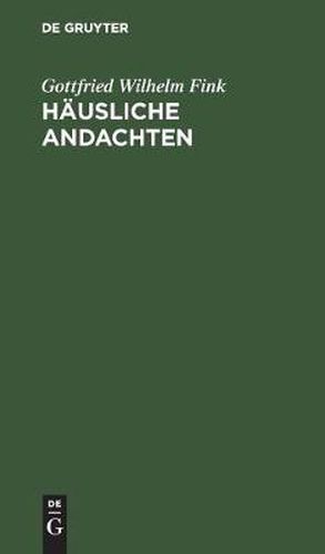 Cover image for Hausliche Andachten