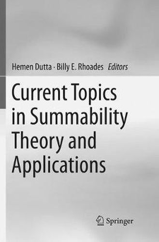 Cover image for Current Topics in Summability Theory and Applications