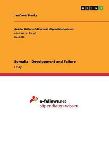 Cover image for Somalia - Development and Failure