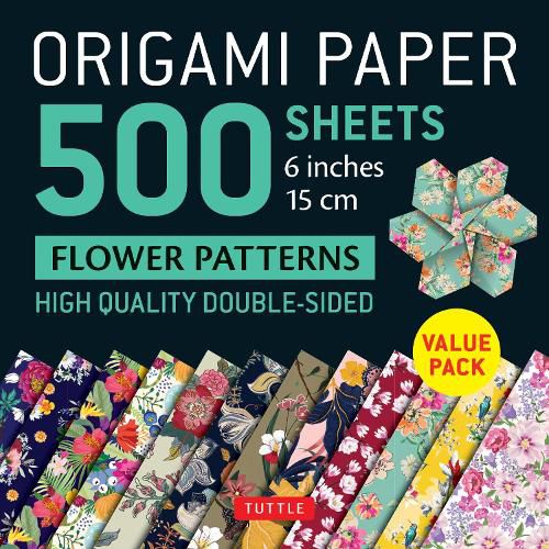 Cover image for Origami Paper Flower Patterns 500 Sheets 6 Inch / 15cm