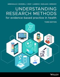 Cover image for Understanding Research Methods for Evidence-Based Practice in Health