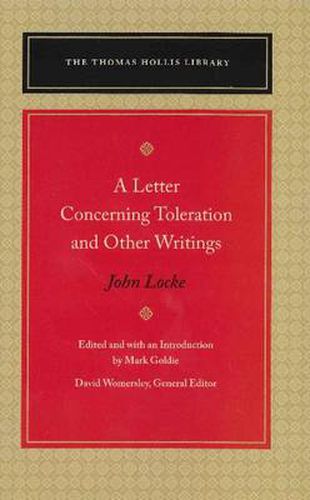 Cover image for Letter Concerning Toleration & Other Writings