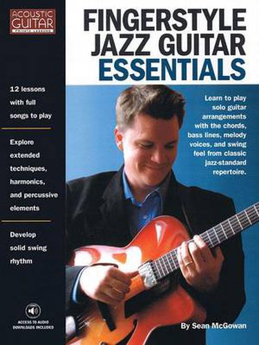 Cover image for Fingerstyle Jazz Guitar Essentials: Acoustic Guitar Private Lessons