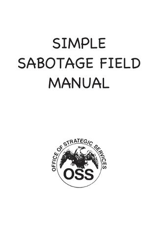 Cover image for Simple Sabotage Field Manual