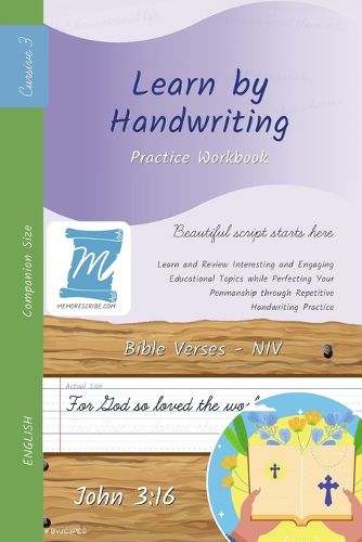 Cover image for Handwriting Practice Workbook - Bible Verses - John 3