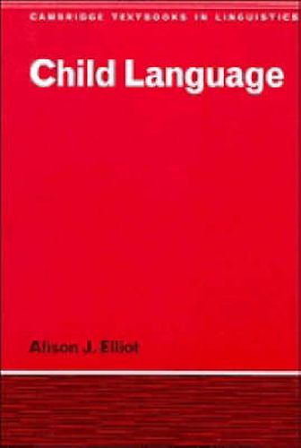 Cover image for Child Language