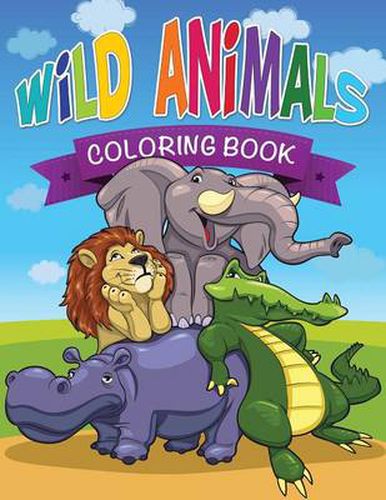 Cover image for Wild Animals Coloring Book