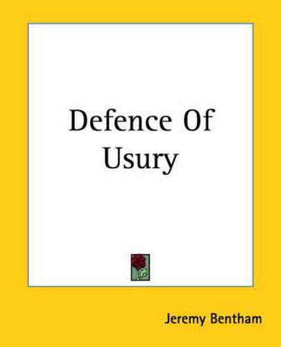 Cover image for Defence Of Usury