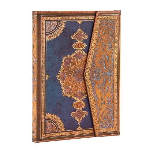 Cover image for Safavid Indigo (Safavid Binding Art) Ultra Hardback Address Book (Wrap Closure)