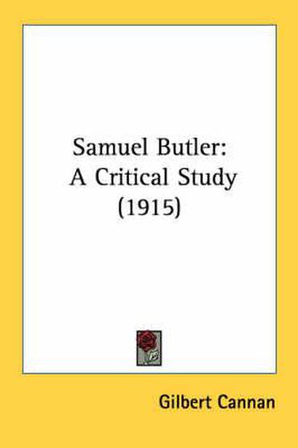 Samuel Butler: A Critical Study (1915)