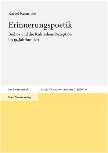 Cover image for Erinnerungspoetik