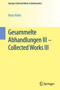 Cover image for Gesammelte Abhandlungen III - Collected Works III