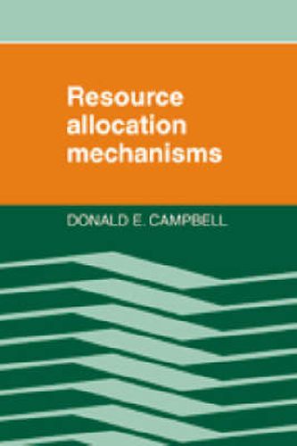 Cover image for Resource Allocation Mechanisms