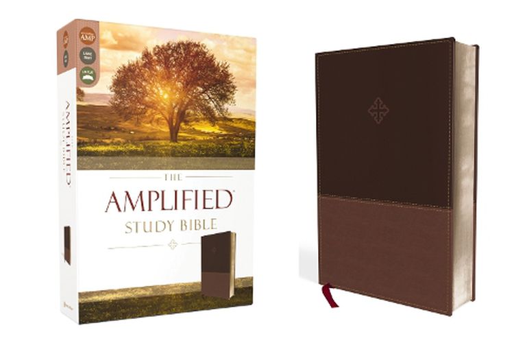 Cover image for The Amplified Study Bible, Leathersoft, Brown