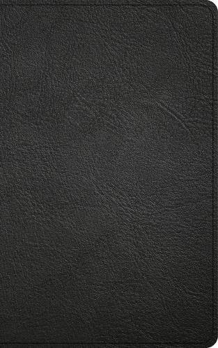 Cover image for CSB Single-Column Personal Size Reference Bible, Holman Handcrafted Collection, Black Premium Goatskin