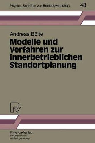 Cover image for Modelle Und Verfahren Zur Innerbetrieblichen Standortplanung
