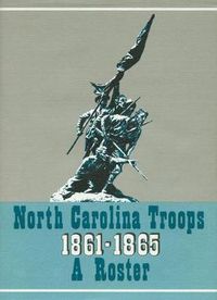 Cover image for North Carolina Troops, 1861-1865: A Roster, Volume 17: Senior Reserves and Detailed Men