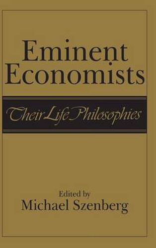 Cover image for Eminent Economists: Their Life Philosophies