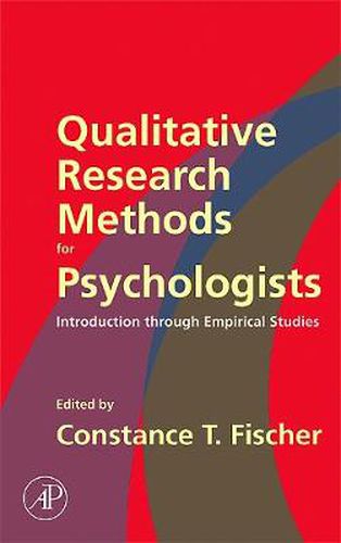 Cover image for Qualitative Research Methods for Psychologists: Introduction through Empirical Studies