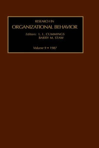 Cover image for Research in Organizational Behavior