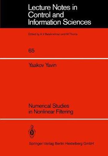 Cover image for Numerical Studies in Nonlinear Filtering