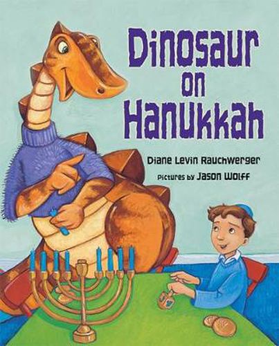 Cover image for Dinosaur on Hanukkah