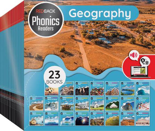 Cover image for Redback Phonics Readers: Geography Pack (23 Books)