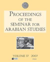 Cover image for Proceedings of the Seminar for Arabian Studies Volume 38 2008