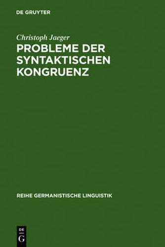 Cover image for Probleme der syntaktischen Kongruenz