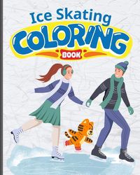 Cover image for Ice Skating Fun Coloring Book For Kids